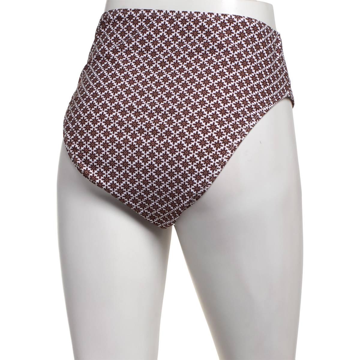 Womens Cupshe Geometric High Waist Swim Bottoms