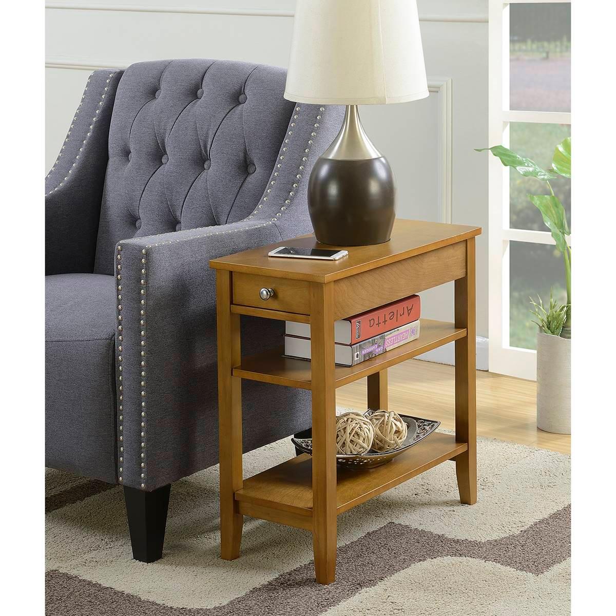 Convenience Concepts American Heritage End Table with Shelves