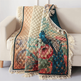 Greenland Home Fashions™ Eden Peacock Reversible Quilted Throw