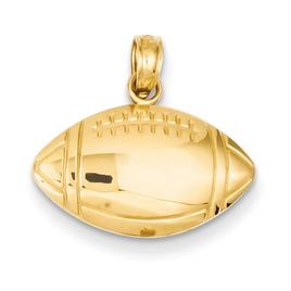 Mens Gold Classics(tm) 14k. Football Charm