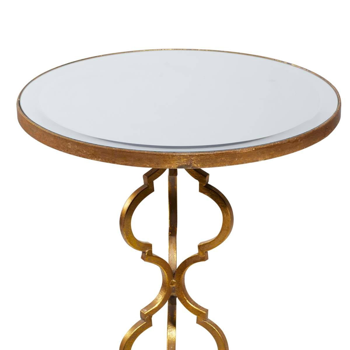 9th & Pike® Gold Glam Metal Accent Table