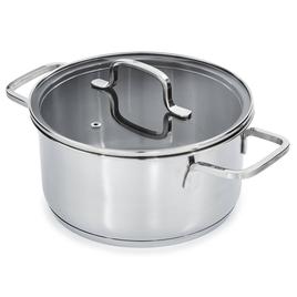 BergHOFF Helix Stainless Steel 8in. Stockpot w/ Glass Lid