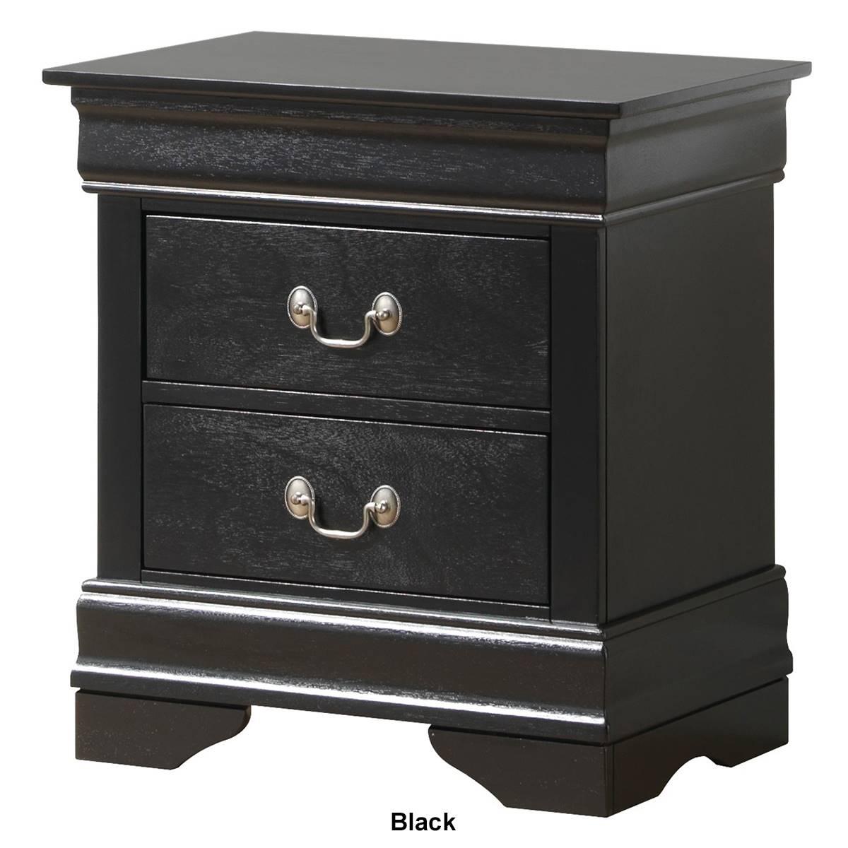 Passion Furniture Louis Philippe 2-Drawer Nightstand