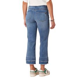 Womens Democracy "Ab"solution® Double Layer Fray Hem Flare Jeans