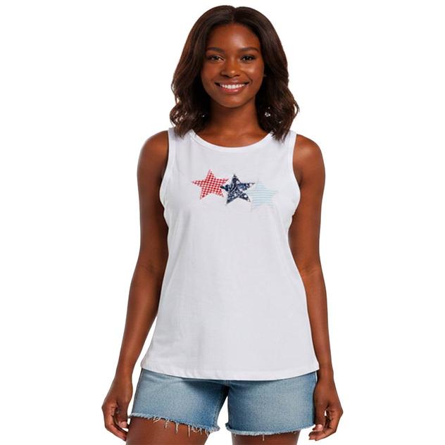 Plus Size Club 76 Patchwork Stars Tank Top