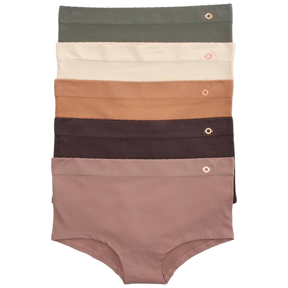 Womens Danskin 5Pk Seamless Full Hipster with Baby Rib