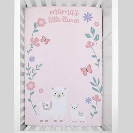 Little Love by NoJo Sweet Llamas Mini Crib Photo Sheet