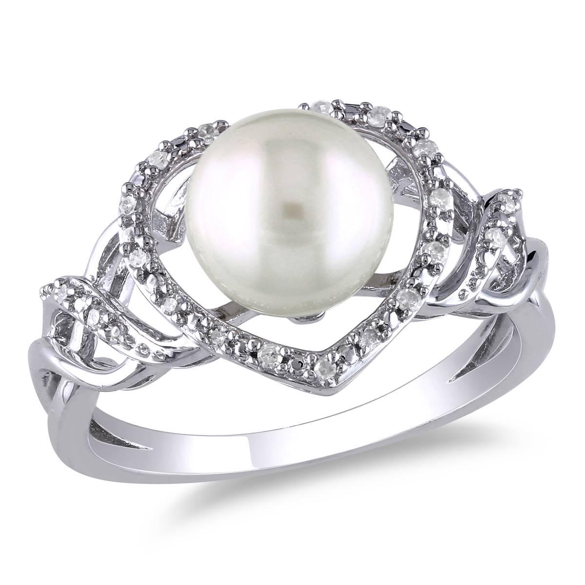 Gemstone Classics(tm) 1/10ct. Freshwater Cultured Pearl Ring