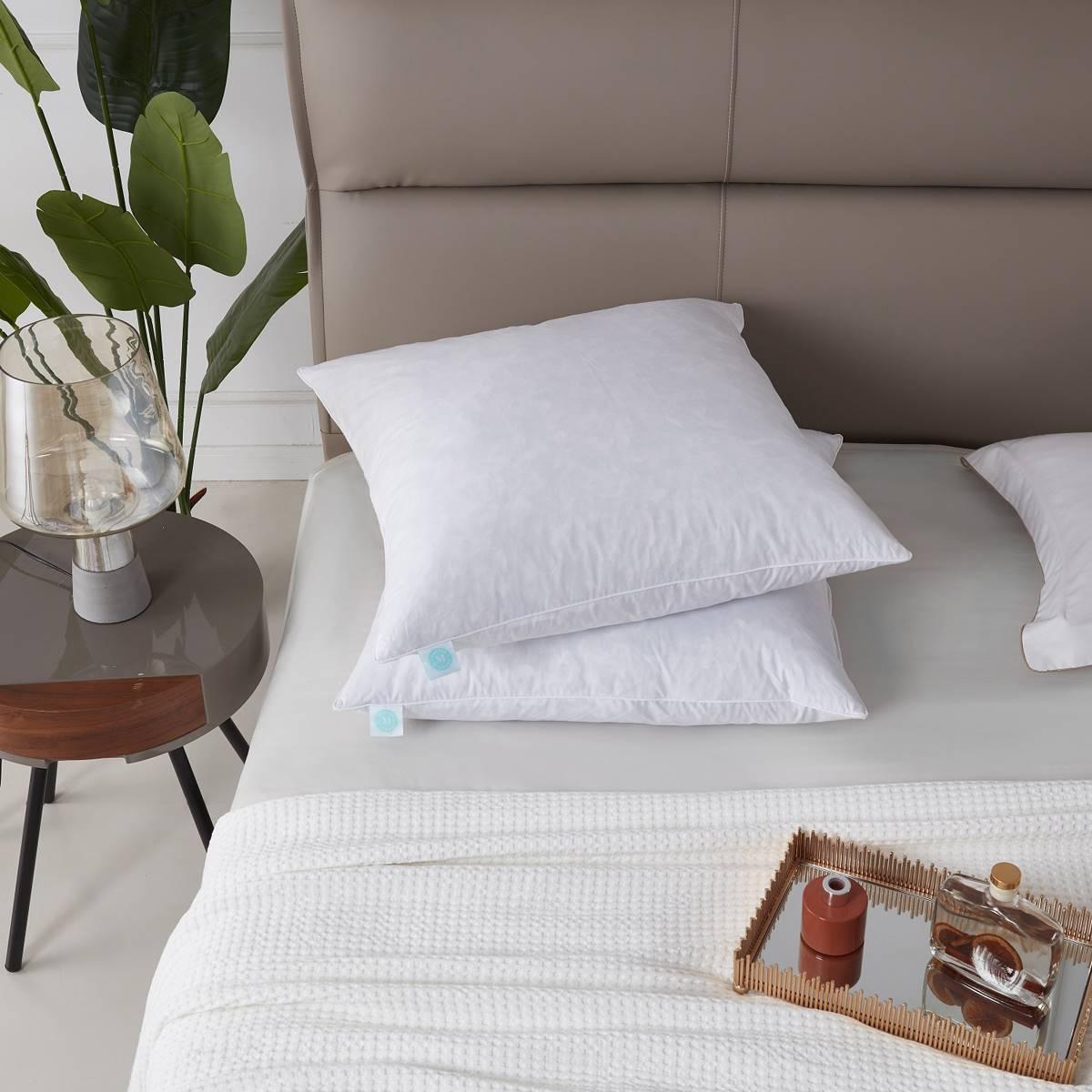 Martha Stewart Medium Firm 233TC 2pk. Decorative Feather Pillow