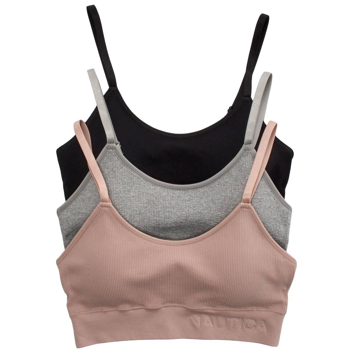 Womens Nautica 3pk Bralettes - NT3475-3PKA