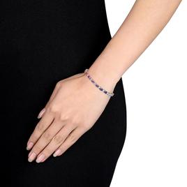 Gemstone Classics™ Diamond & Multi-Color Sapphire Bracelet
