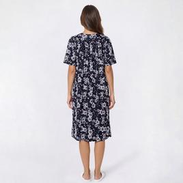 Womens Casual Time Short Sleeve Flower Caftan