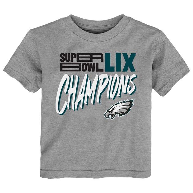 Baby Unisex (12-24M) NFL Eagles Win Marled Champions Tee