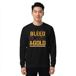 Mens Tailgate Pittsburgh Football Bleed Black & Gold Sweatshirt