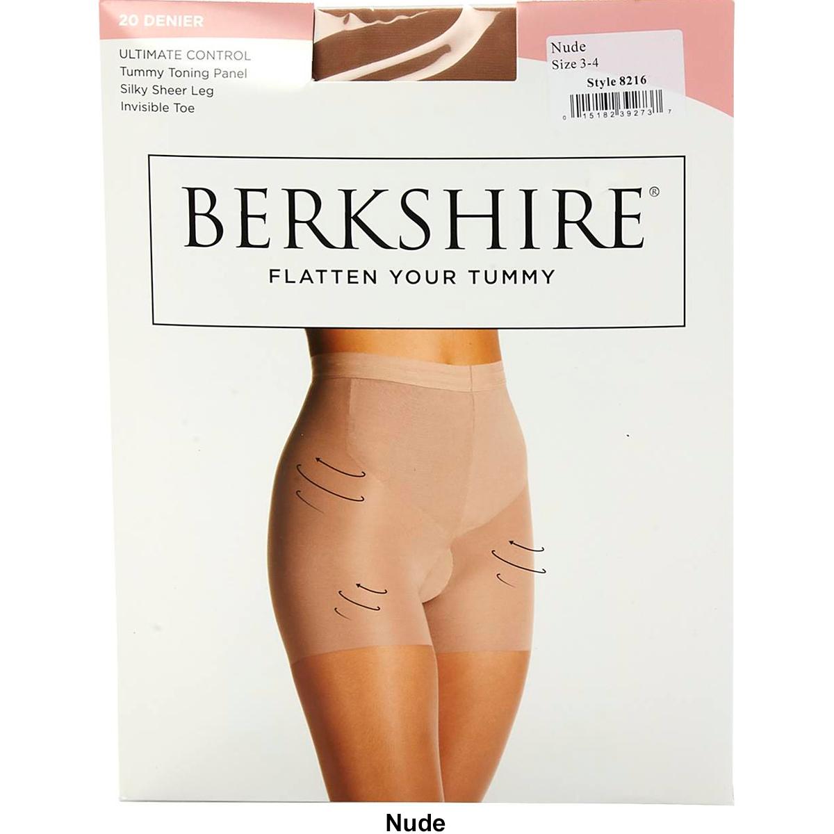 Womens Berkshire Flat Tummy Silky Sheer Shaping Pantyhose