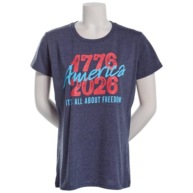Womens Home of the Brave All About Freedom Short Sleeve Tee