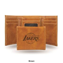 Mens NBA Los Angeles Lakers Faux Leather Trifold Wallet