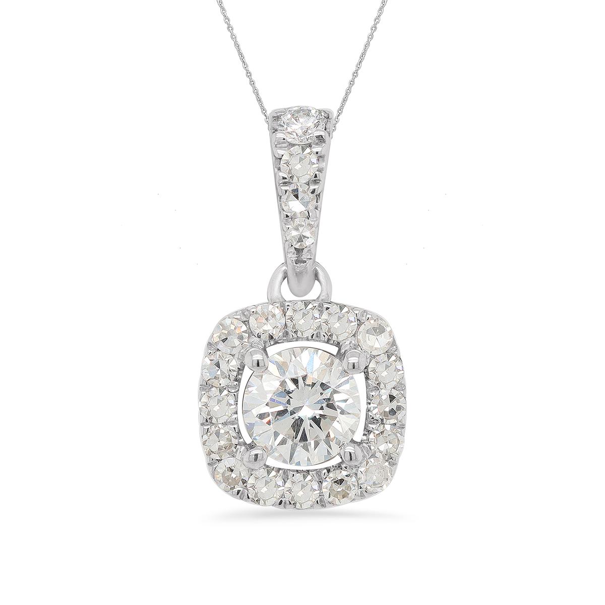 Nova Star(R) 1/3ctw. Lab Diamond Halo Pendant Necklace