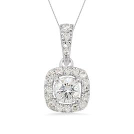 Nova Star(R) 1/3ctw. Lab Diamond Halo Pendant Necklace