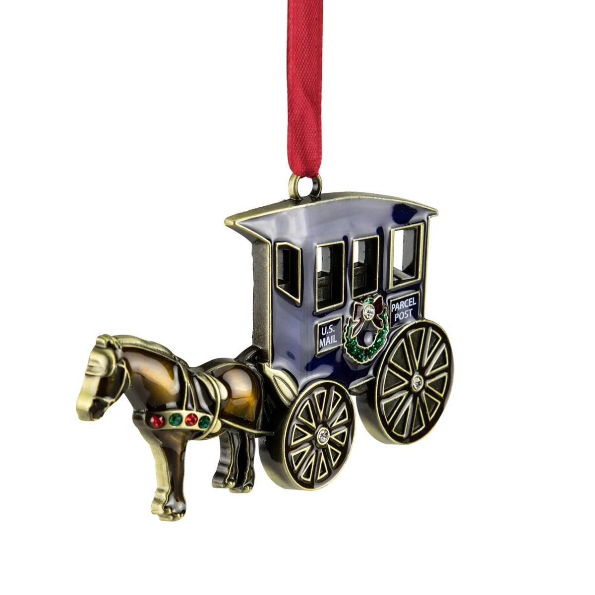 Northlight Seasonal 2.25in. Horse & Buggy Christmas Ornament
