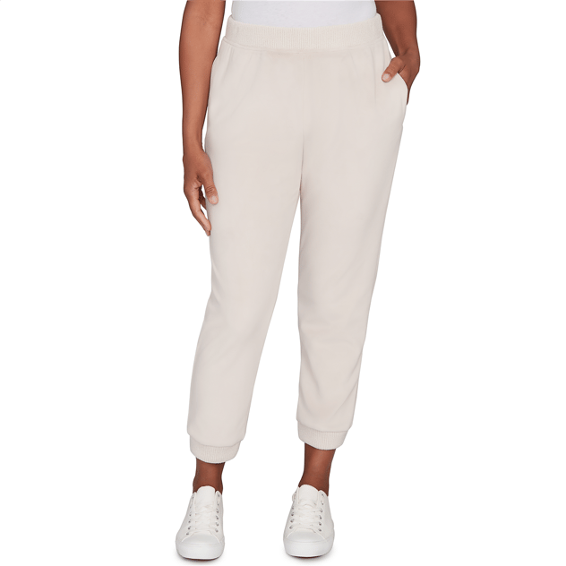 Womens Alfred Dunner Calm Luxe Soft Luxe Joggers