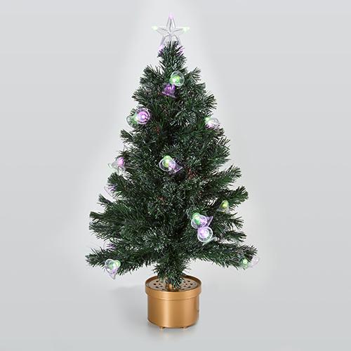 Puleo International 24.5in. Fiber Optic Christmas Tree