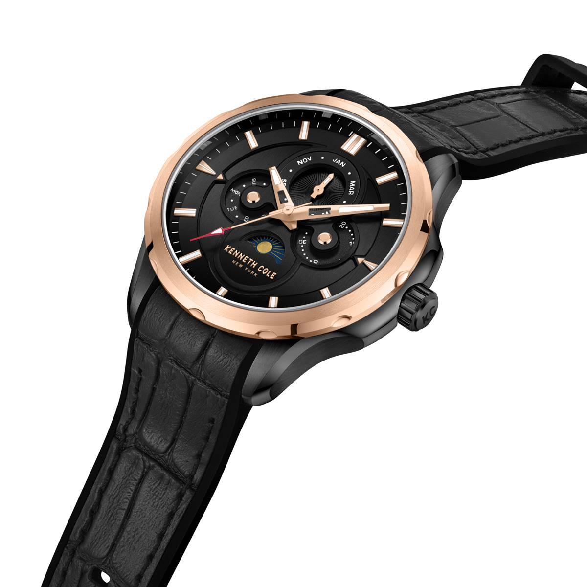 Mens Kenneth Cole Dress Sport Black Dial Watch - KCWGQ0015804