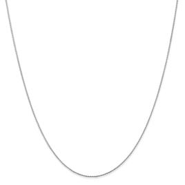 Gold Classics(tm) .8mm. White Parisian Diamond Cut Necklace