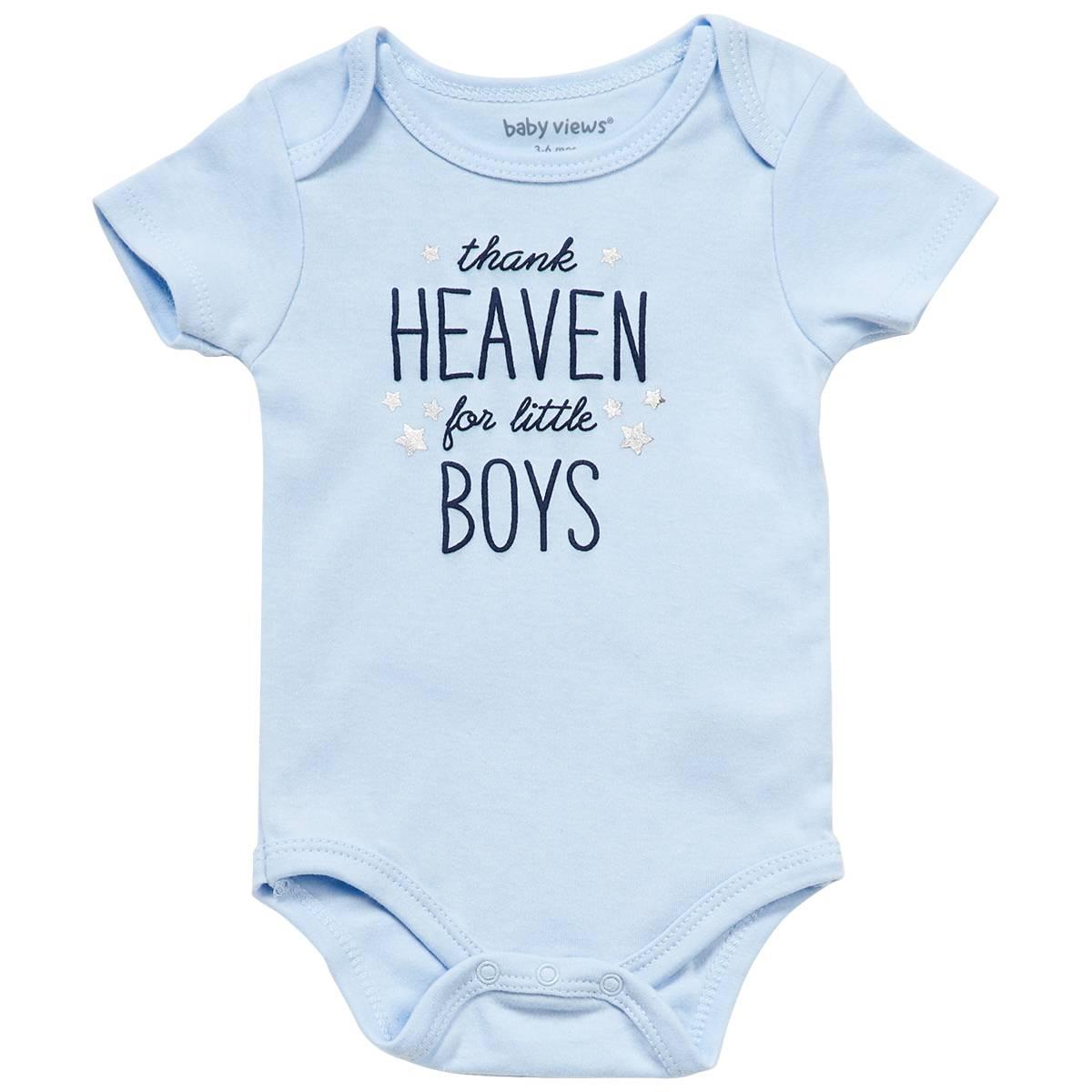 Baby Boy (NB-9M) baby views(R) Thank Heaven for Boys Bodysuit