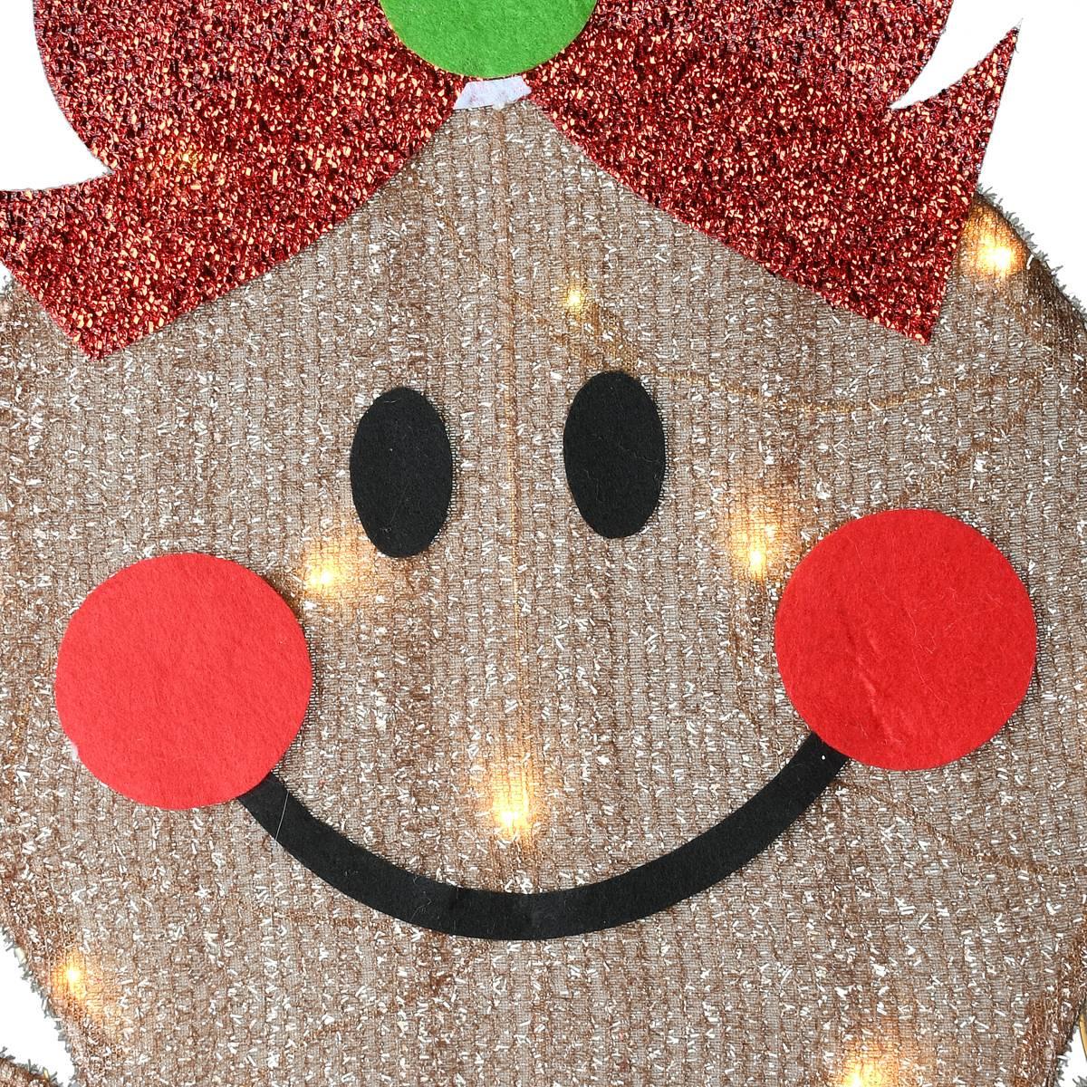 National Tree 35in. Pre-Lit Gingerbread Cookie Couple