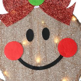 National Tree 35in. Pre-Lit Gingerbread Cookie Couple