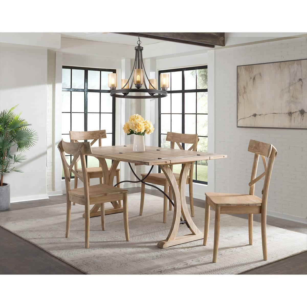 Elements Callista Cross Back Wooden Side Chair Set