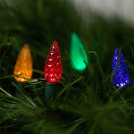 Northlight 15.75ft. LED Multicolor C6 Faceted Christmas Lights
