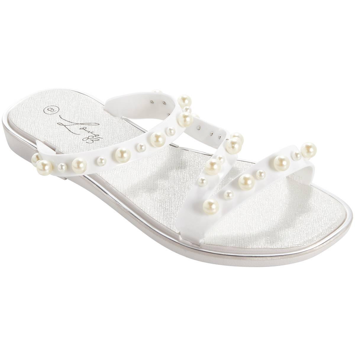 Womens Love 83 Straps with Pearls Sandals