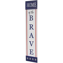 Northlight Seasonal "Home of the Brave" Porch Board Sign