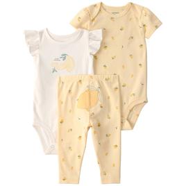 Baby Girl (NB-24M) Carter''s(R) 3pc. Lemons Leggings Set