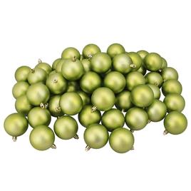 Northlight 60ct. Kiwi Green Matte Christmas Ball Ornaments