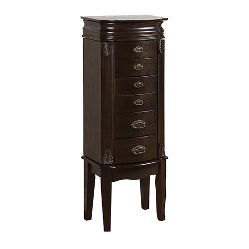 Linon Espresso Jewelry Armoire