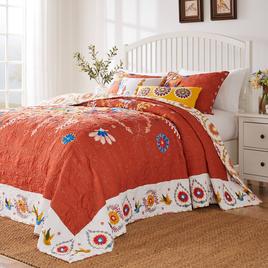 Greenland Home Fashions(tm) 3pc. Topanga Reversible Bedspread Set