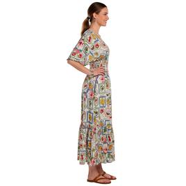 Womens Madison Hudson Fruit Lace V-Neck Midi Dress