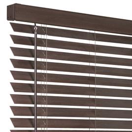 Achim Cordless GII Madera Falsa Faux Wood Blinds