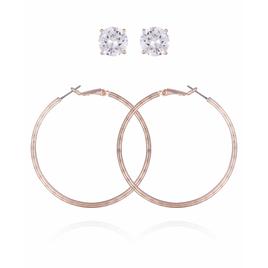 Guess Rose Gold-Tone 2pc. Hoop & Stud Earrings
