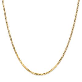 Unisex Gold Classics(tm) 2.2mm. 14k Gold Beveled Curb Chain Necklace