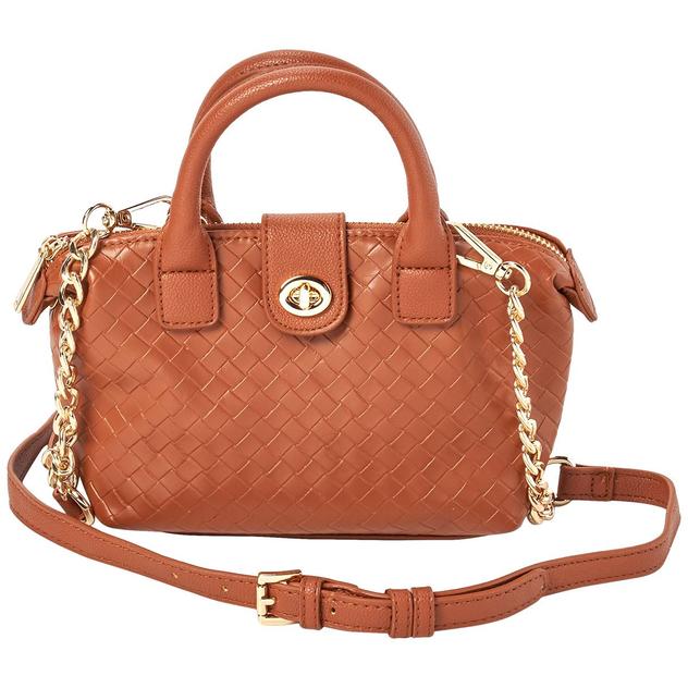 Madden Girl Woven Mini Tote Crossbody