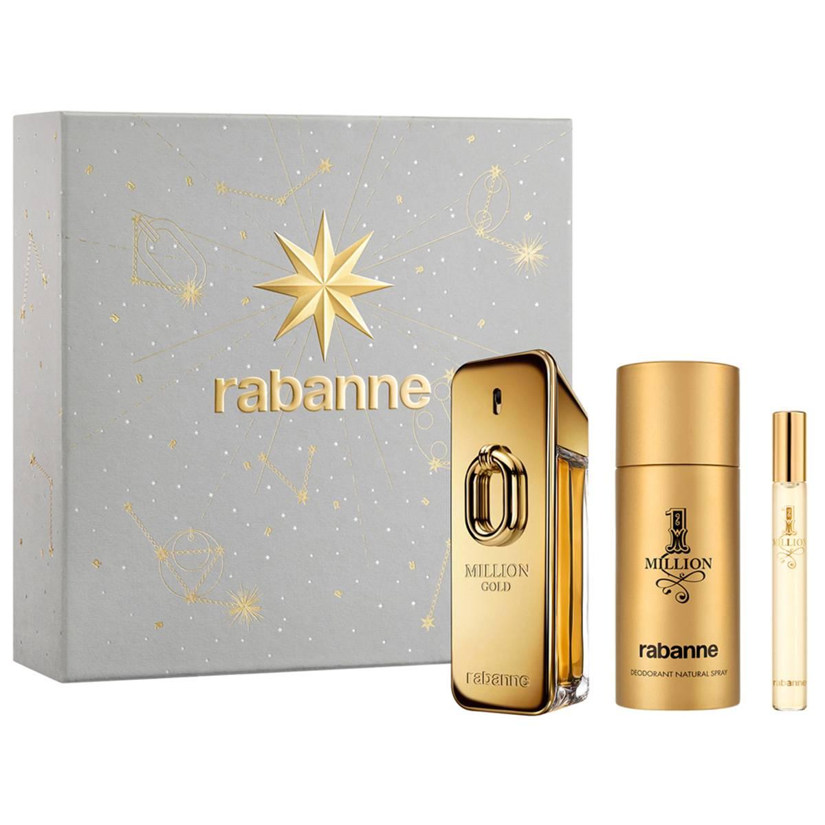 Rabanne 1 Million Gold Eau de Parfum Intense 3pc. Gift Set