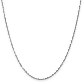 Unisex Gold Classics™ 1.4mm. 14k White Singapore 14in. Necklace