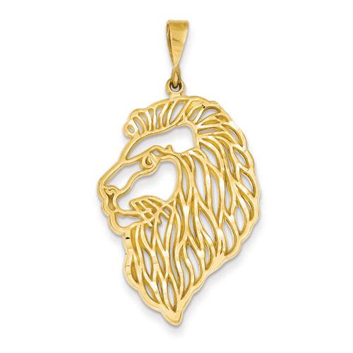 Gold Classics™ 14kt. Filigree Lions Head Pendant