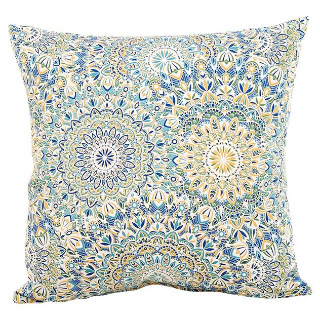 Jordan Manufacturing Outdoor Medallion Toss Pillow - Blue