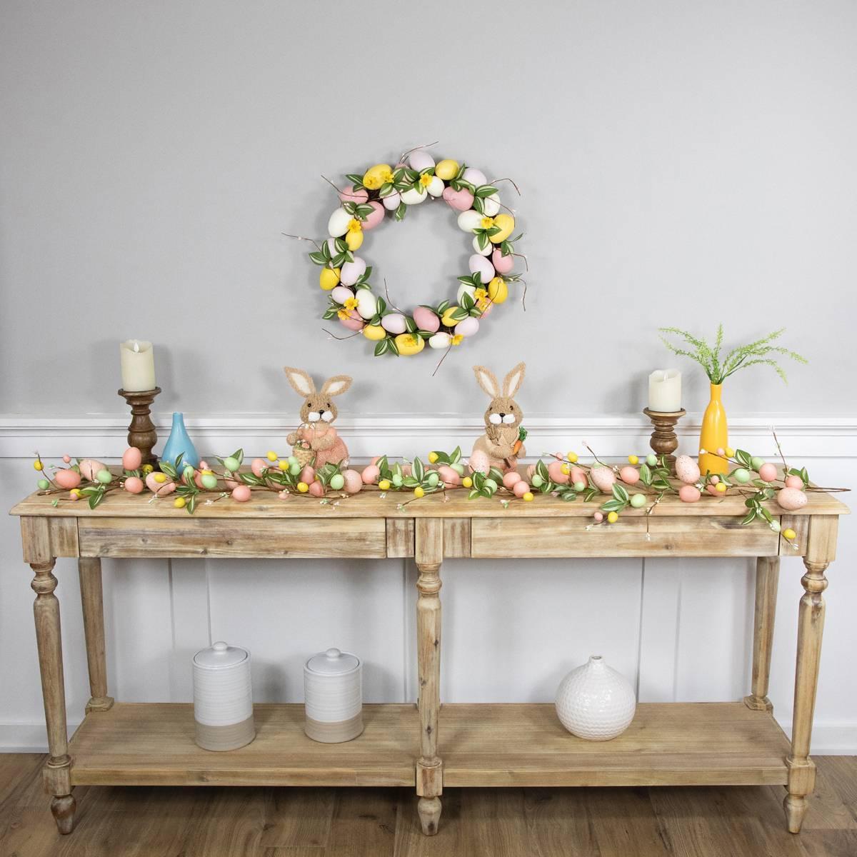 Northlight Seasonal Easter Eggs & Flower Buds Artificial Garland