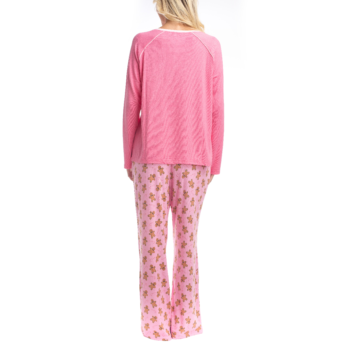 Womens Goodnight Kiss Cherry & Merry Gingerbread Pajama Set